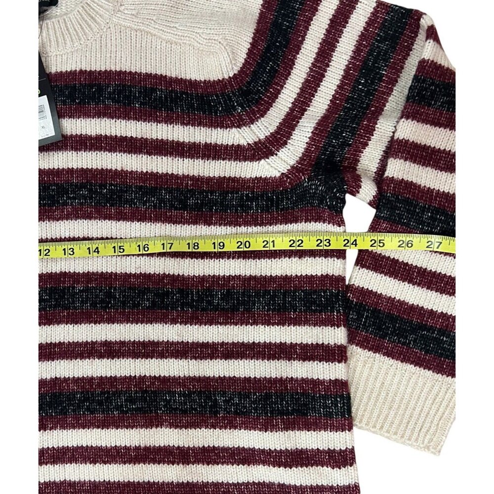 NWT Banana Republic Women sweater  XL stripped crew ribbed neck New - Picture 11 of 13